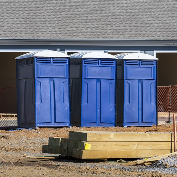 are there any restrictions on what items can be disposed of in the portable restrooms in New Hope